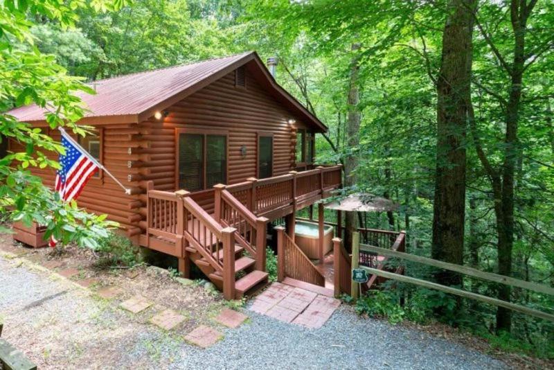 Mountain Spirit Cabin - Fireplace And Hot Tub Villa Blue Ridge Eksteriør billede