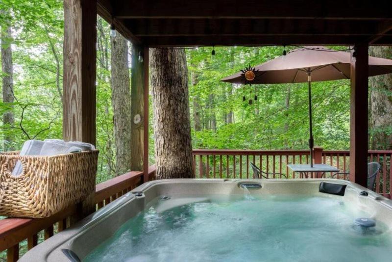Mountain Spirit Cabin - Fireplace And Hot Tub Villa Blue Ridge Eksteriør billede